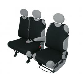 Huse scaun maieu furgoneta de transport kegel 1+2locuri - negru