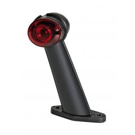 Lampa gabarit camion ilumia cu brat 60? - cu 2 led-uri 24v - alb/rosu - dreapta