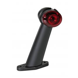 Lampa gabarit camion ilumia cu brat 60? - cu 2 led-uri 24v - alb/rosu - stanga