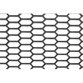 Plasa grila spoiler plastic negru - hexagon mare 15x35mm - 120x40cm