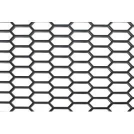 Plasa grila spoiler plastic negru - hexagon mare 15x35mm - 120x40cm