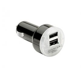 Priza dubla usb la bricheta 12/24v - 2100 ma pulse - negru