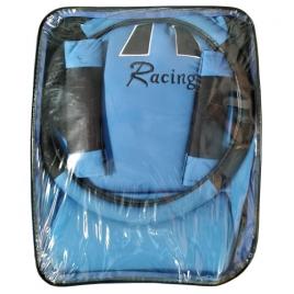 Huse scaun racing 13buc - negru/albastru