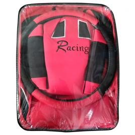 Huse scaun racing 13buc - negru/rosu