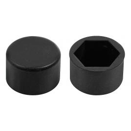 Ornamente prezoane silicon 20buc - hex 17mm - negru