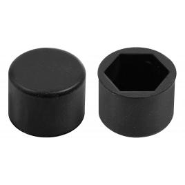 Ornamente prezoane silicon 20buc - hex 19mm - negru