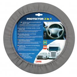 Husa volan protector elasticizat 2 in 1 - gri