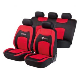 Huse scaun rs racing 12buc - negru/rosu
