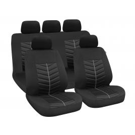 Huse scaun rapid 9buc negru/gri