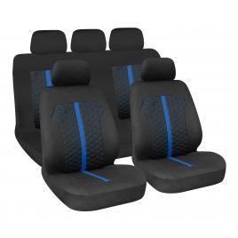 Huse scaun stinger 9buc negru/albastru