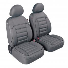 Huse scaun fata de-luxe sport edition jacquard high-quality 2buc - gri