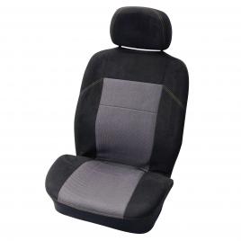 Huse scaun fata suede 4buc - negru/gri