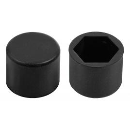 Ornamente prezoane silicon 20buc - hex 21mm - negru