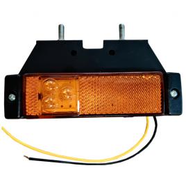 Lampa gabarit catadioptru cu 3 led-uri 12/24v - galben