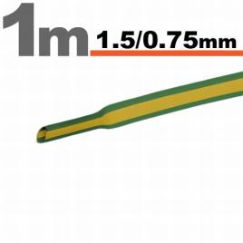 Tub termocontractibil galben/verde ? 15 / 075 mm