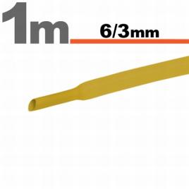 Tub termocontractibilgalben ? 6 / 3 mm