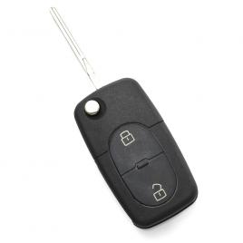 Audi - carcasa cheie tip briceag cu 2 butoane - carguard