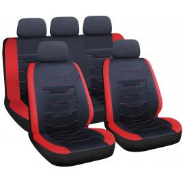 Huse scaun high-quality drift 9buc - negru/rosu