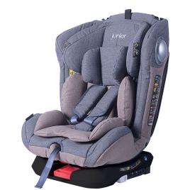 Scaun auto copil 2 in 1 king 411 isofix ece r44/04 0-36 kg - gri/roz