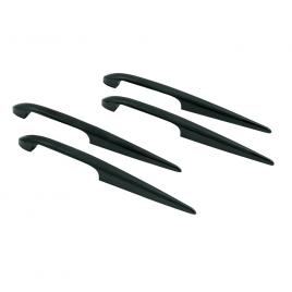 Set aripioare styling exterior short-fin 4buc - 140mm - negru