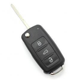 Volkswagen - carcasa cheie tip briceag cu 3 butoane 2010 +  (mk6) - carguard