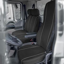 Huse scaun camion dedicate daf lf set 1+2 locuri - negru/gri