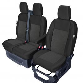 Huse scaun fata dedicate pentru ford transit custom (pana la 06.2018 - de la 06.2018) cu masuta - 1+2 locuri