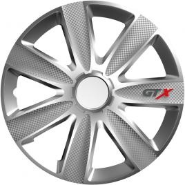 Set capace roti auto cridem gtx carbon 4buc - argintiu - 15''