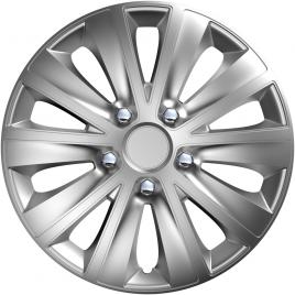 Set capace roti auto cridem rapide nc 4buc - argintiu/crom - 14''