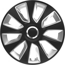 Set capace roti auto cridem stratos rc 4buc - negru/argintiu - 17'' - resigilat