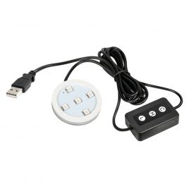 Baza de iluminare led pentru odorizanti trucky alimentare prin usb 7 culori cu dimmer