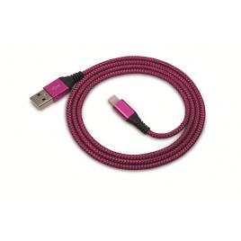 Cablu de date lighting 1a 1m roz