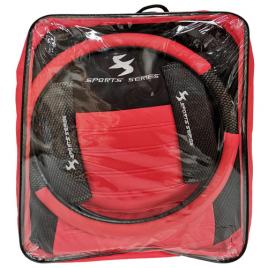 Huse scaun sport series 13buc - negru/rosu - resigilat