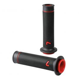 Manere ghidon motocicleta universale sport-grip - negru/rosu