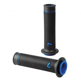 Manere ghidon motocicleta universale sport-grip 2buc - negru/albastru