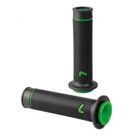 Manere ghidon motocicleta universale sport-grip 2buc - negru/verde