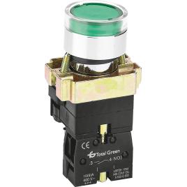 Buton luminos revenire cu bec 1nd ip40 verde