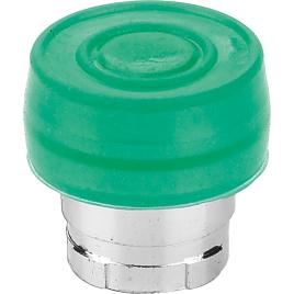 Cap buton etans revenire ip65 culoare verde