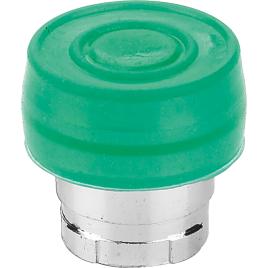 Cap buton etans revenire ip65 culoare verde