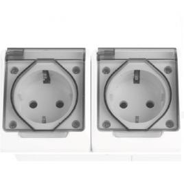 Priza dubla cu capac pt ip54 nv nv_1205.011