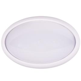 Lampa bat led ovala 8w ip65 alb nv-3201.1110