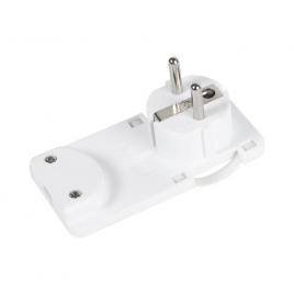 Stecher plat cu cp alb