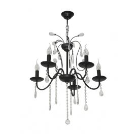 Candelabru bohemian cafea+alb 5xe14 60w