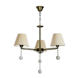 Candelabru quinn alama+alb 3xe27 60w