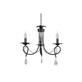 Candelabru selina negru+alb 3xe14 60w