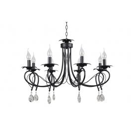 Candelabru selina negru+alb 8xe14 60w