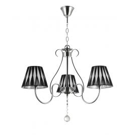 Candelabru york crom+negru+alb 3xe27 60w