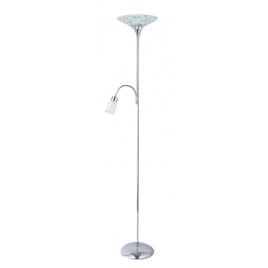 Lampadar flower crom+alb 1xe27+1xe14