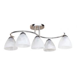 Lustra aura crom+alb 5xe27 60w