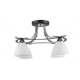 Lustra aveline crom+negru+alb 4xe27 60w